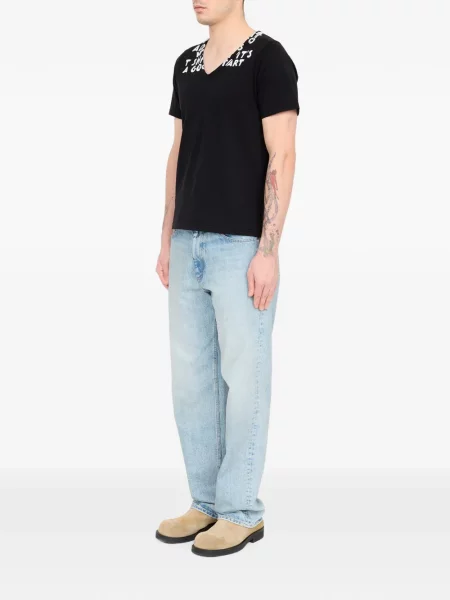 Μπλούζα Mm6 Maison Margiela με σχέδιο μαύρο