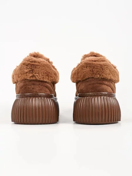 KARL LAGERFELD Sneakersy Kreeper Lo brązowy