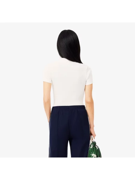 Поло Lacoste белое