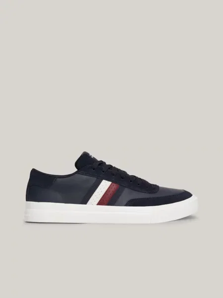 Sneakerși Tommy Hilfiger din piele albastru