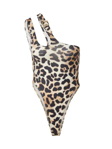 Hoermanseder x About You Tricou body Alita bej / maro negru