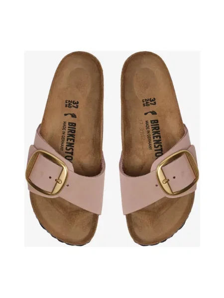 Klapki Birkenstock na sprzączkę różowe