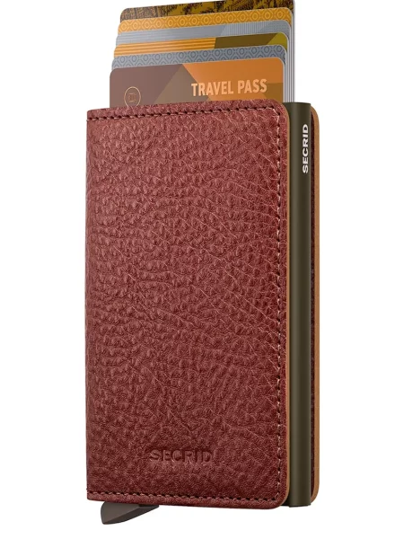 Secrid portofel RFID din piele VEGETABLE TANNED maro