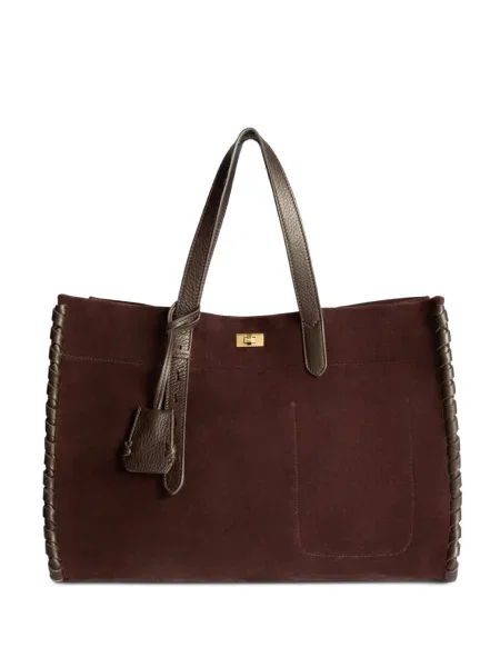 Geantă shopper Anya Hindmarch maro