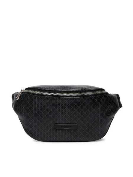 Calvin Klein Övtáskák Emblem Aop Coated Waistbag fekete