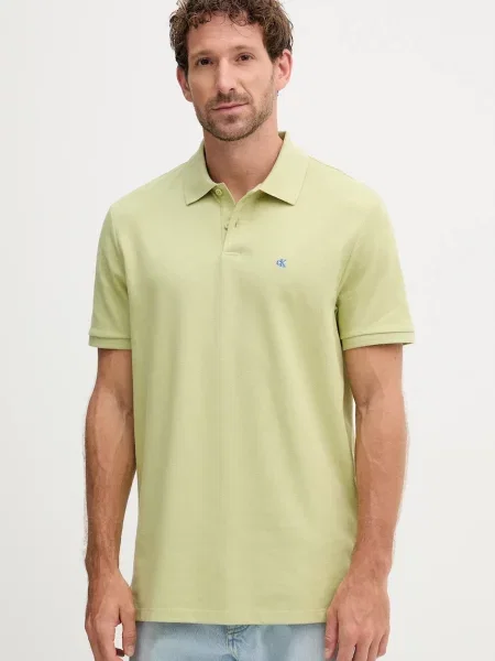 Calvin Klein Jeans polo gładki beżowy