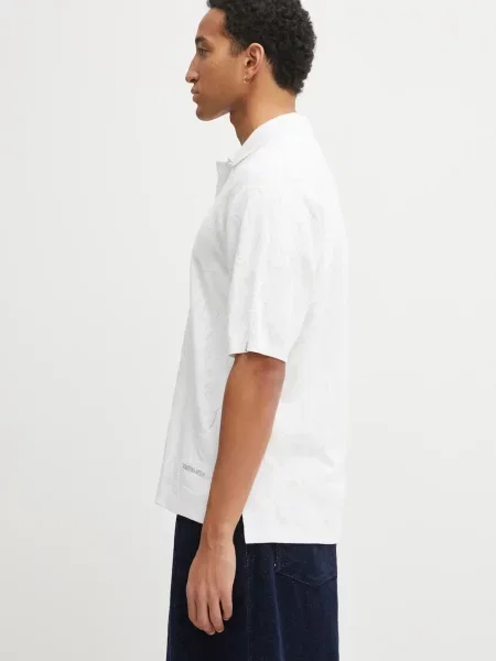 A Bathing Ape polo de Solid Camo Jacquard uni alb