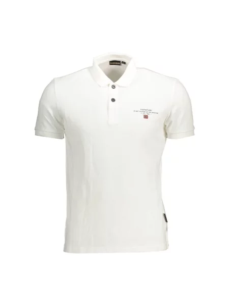 Koszulka polo Napapijri klasyczna biała