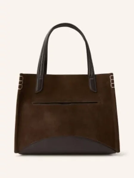 Jw Anderson Nákupní Taška Loafer Cabas tmavě hnědá