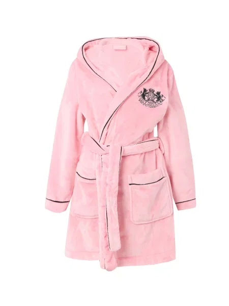 Juicy Couture Krátký župan pink černá