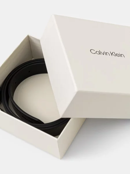 Bőr öv Calvin Klein fekete