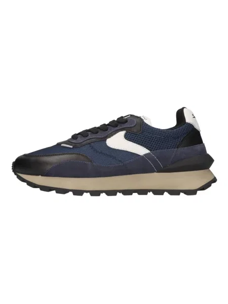 Sneakersy Voile Blanche skórzane niebieskie