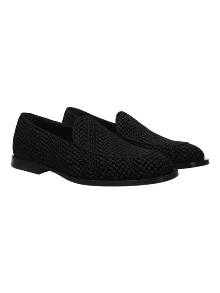 Półbuty Dolce&gabbana zamszowe czarne