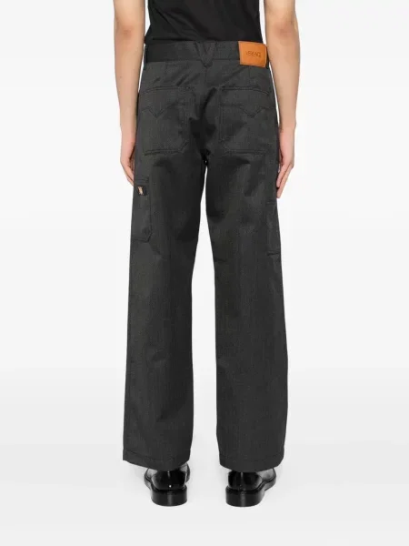 Pantaloni Versace de lână negru