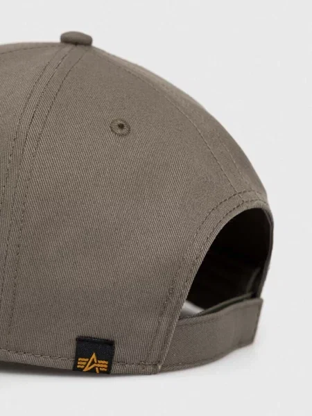 Кепка Alpha Industries с аппликацией зеленая