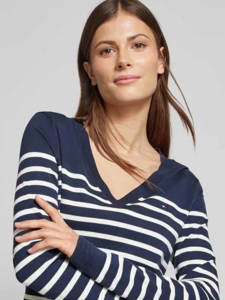 Tommy Hilfiger Sweter braun niebieski