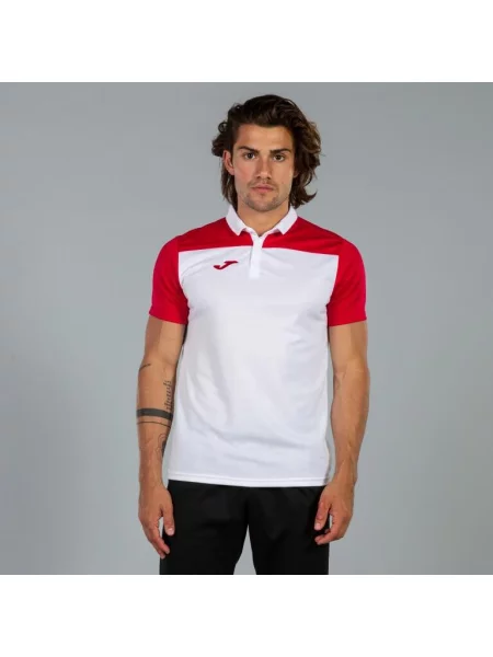 Koszulka polo do tenisa Joma Hobby II biała