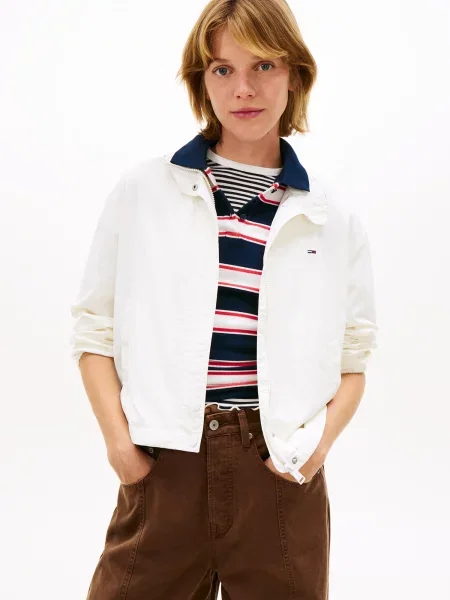 Tommy Jeans Prechodná bunda ESSENTIAL' biela