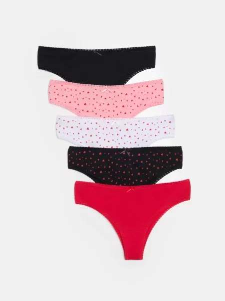Бразильські трусики набір 5 шт. різнобарвний