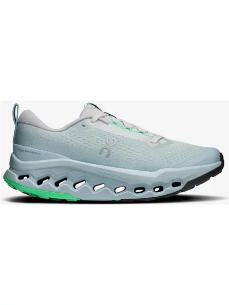 Buty do biegania On Cloudsurfer Trail 2 zielony mięta 36 szary