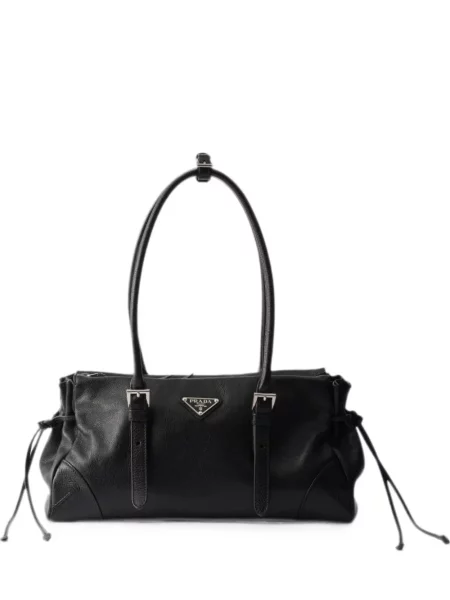 Geantă shopper Prada cu cordon negru