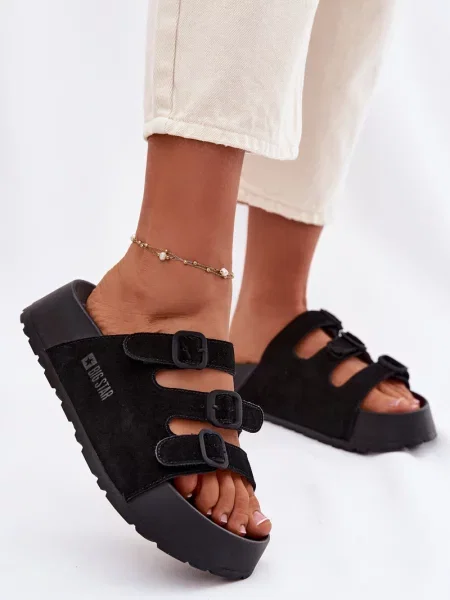 Sandali Big Star Shoes s platformo črna