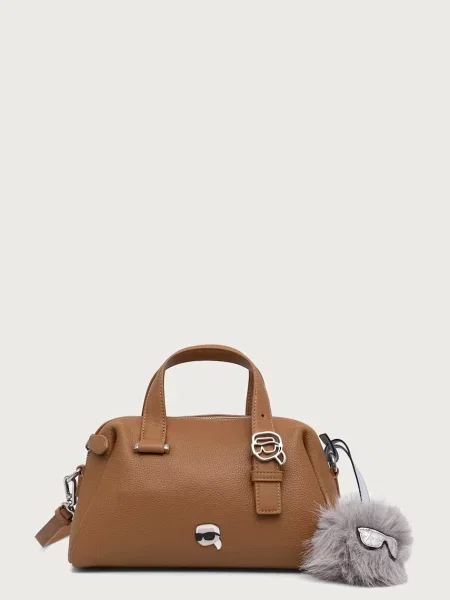 Karl Lagerfeld geantă crossbody pentru femei cu imitație de piele maro