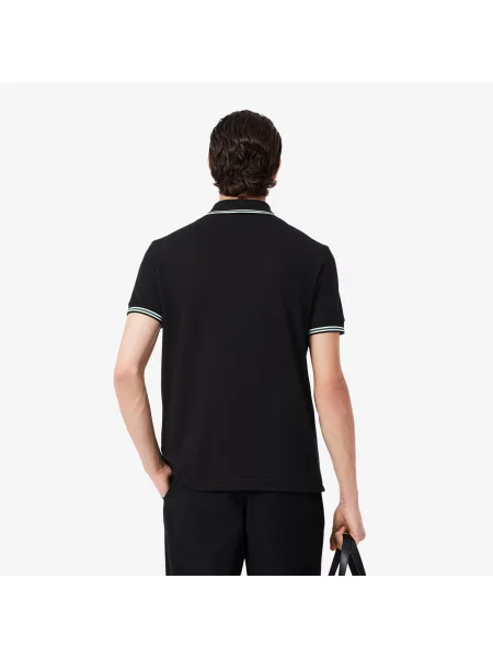Поло Lacoste черное