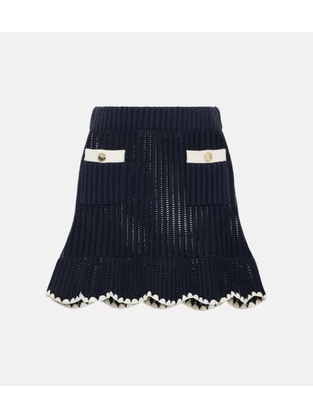 Fustă Self-portrait albastru