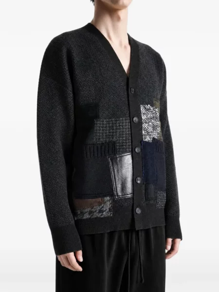 Cardigan Junya Watanabe cu decolteu în V gri
