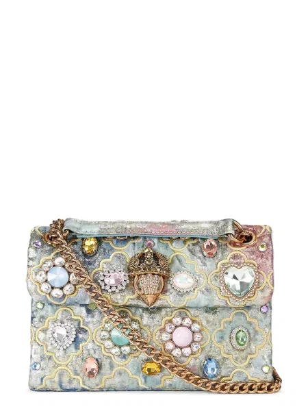 Wielobarwność torebka crossbody Kurt Geiger London z kamieniami