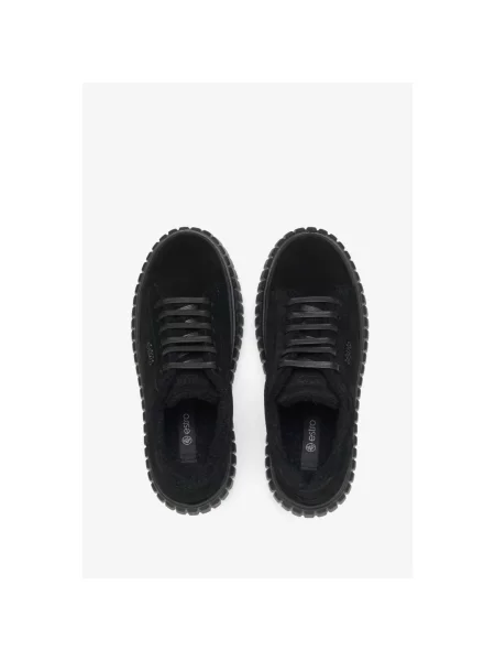 Велюровые кеды Estro черные