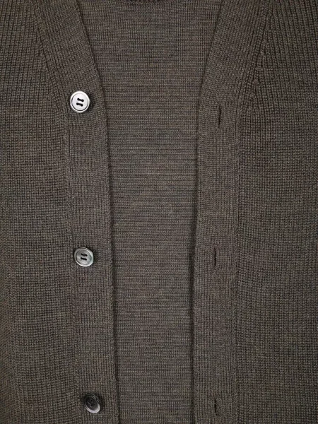 Vilnonis kardiganas Comme Des Garçons Homme Plus ruda