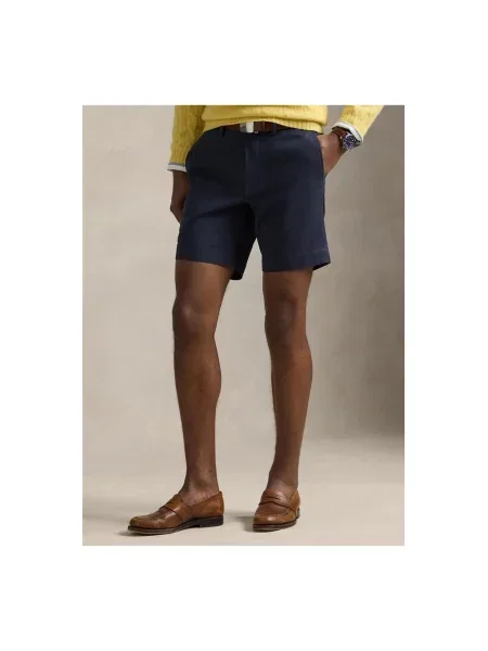 Krótkie szorty Polo Ralph Lauren ze stretchu bez obcasa granatowe