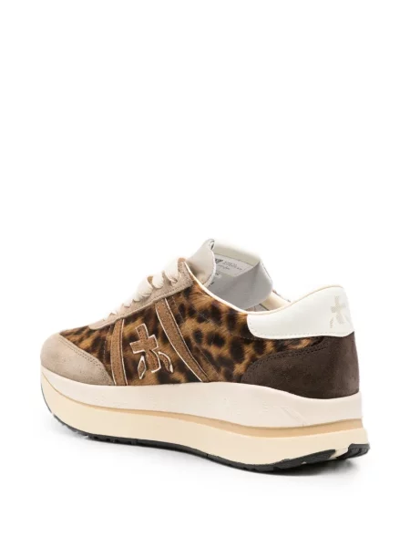 Sneakerși Premiata cu imagine cu model leopard
