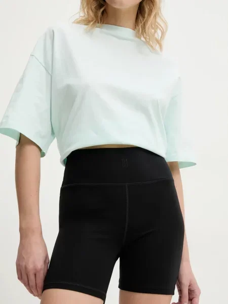 By Malene Birger pantaloni scurți SIOLA femei uni high waist negru