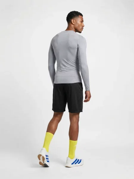 Teretana dugo majica Adidas sa dugačkim rukavima siva