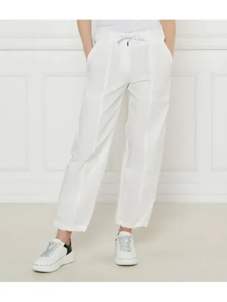 Marc Cain Pantaloni | Relaxed fit alb