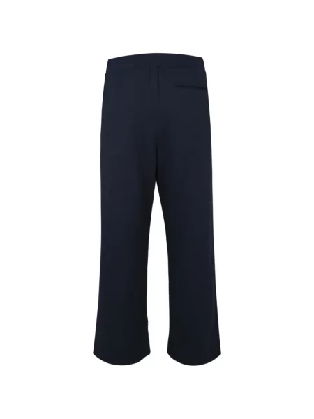 Pantaloni Commas cu dungi din jerseu albastru