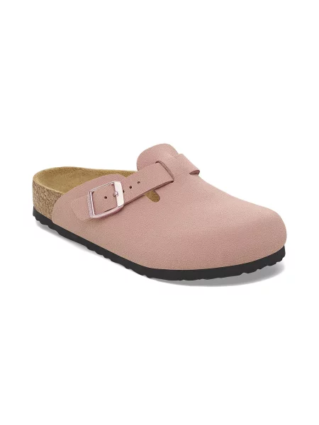 Birkenstock Boston Kids Birkibuc Narrow Fit KobietyDzieci Sandały Birkenstock Size: 32 różowy