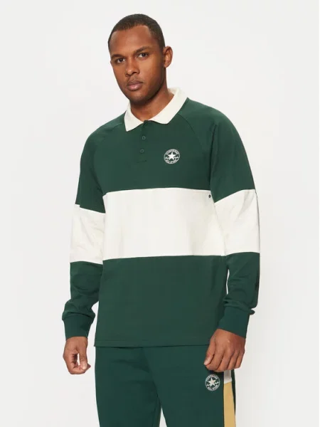 Поло Converse ретро зеленое