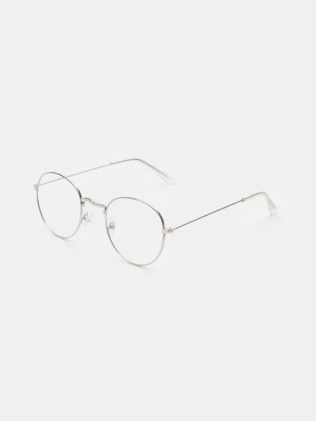 Прозрачные солнцезащитные очки Sinsay серебряные