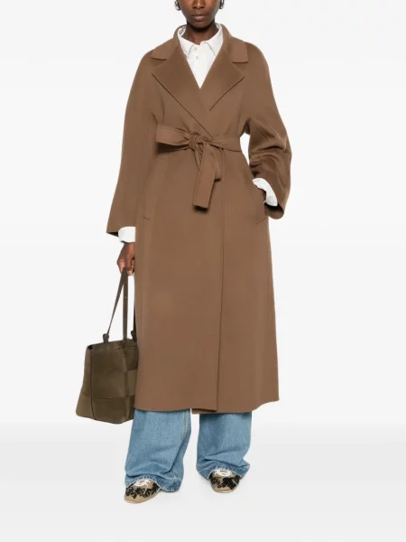 Cu centură palton 's Max Mara maro
