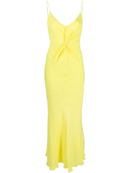 Rochie maxi Msgm lungă de costum galben