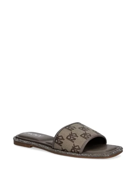 Sandale Dkny fără toc maro