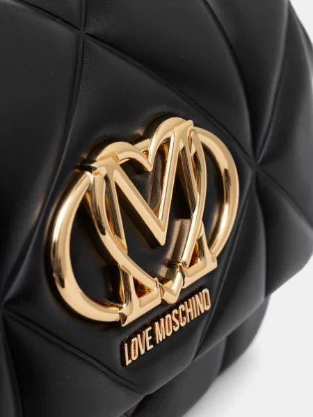 Кожаная сумка через плечо Love Moschino