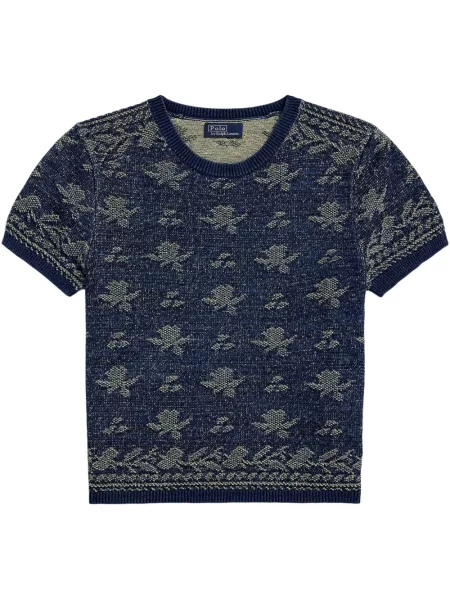 Polo Polo Ralph Lauren z twillu do kolan plisowane żółte