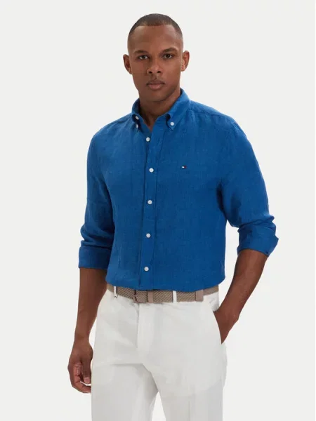 Košeľa Tommy Hilfiger modrá