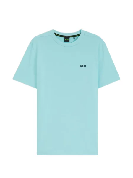 Scurt tricou Boss cu imagine albastru