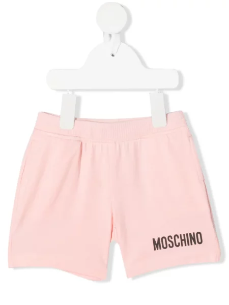 Szorty dziecięce Moschino różowe